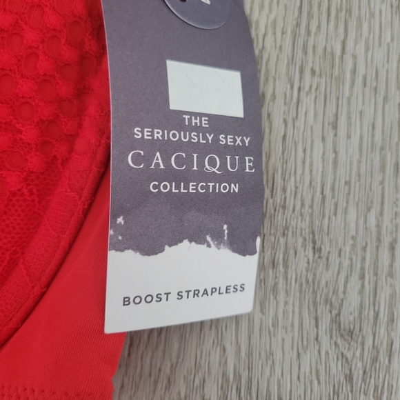 Cacique Push Up Red Bra - Picture 6 of 8